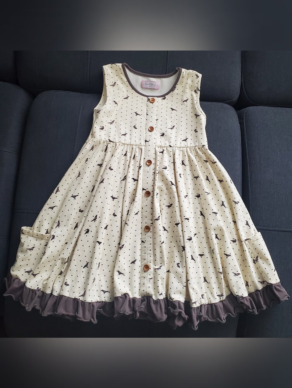 Sweet honey halloween twirl dress sz 10y